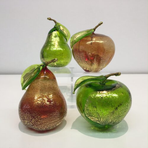 Murano glas beeld appel 'Groen'