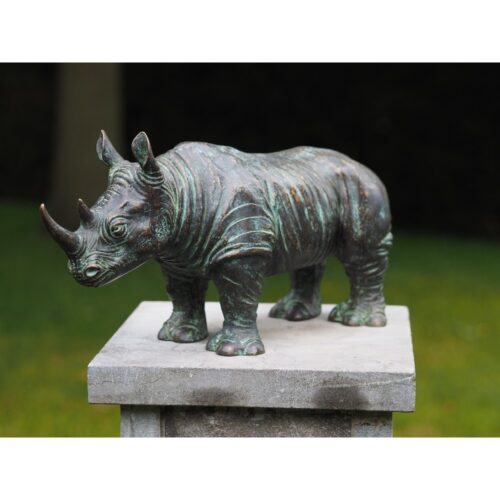 Bronzen beeld ‘Neushoorn’
