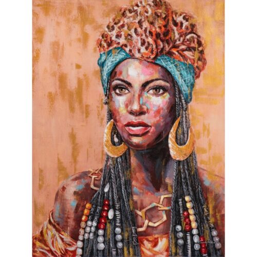 Schilderij 'Afrikaanse vrouw III’