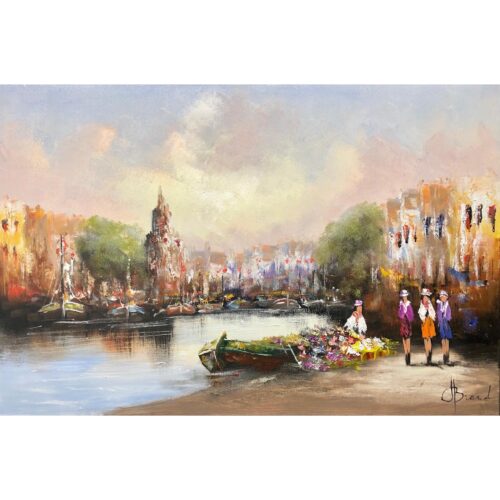 Henry Brand schilderij ‘City Harbour’