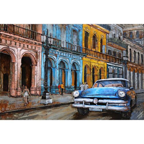 Metal Art 3D schilderij 'Havana - Cuba’